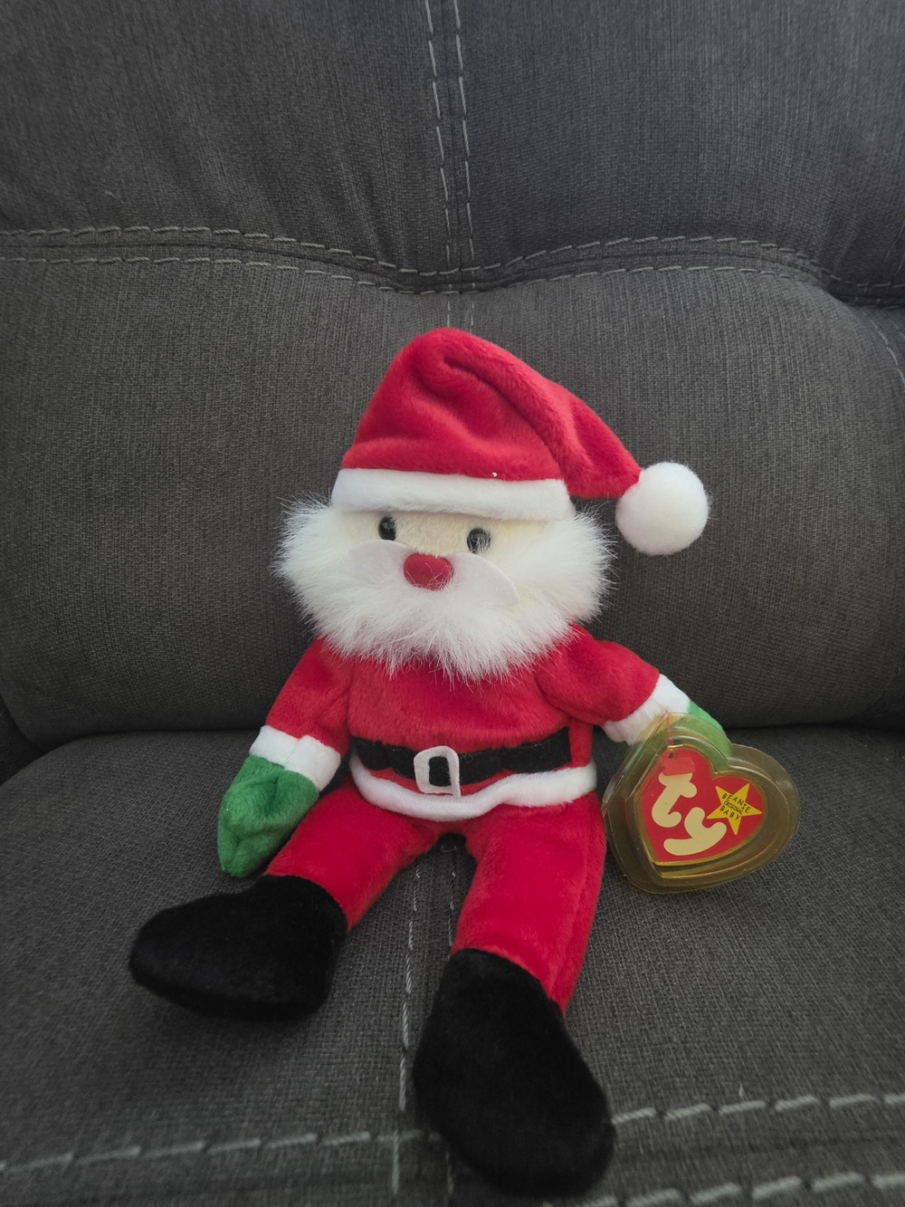 Ty Plush Santa Holiday Plush Toy - Red